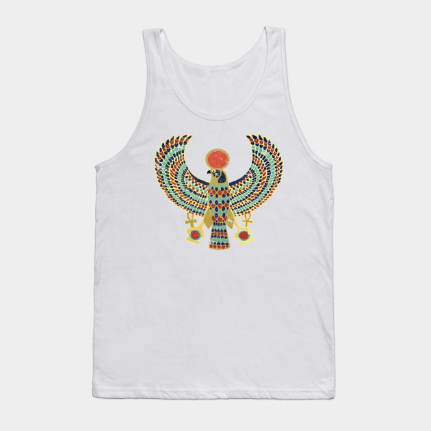 Egyptian Falcon Vintage Ancient Egypt Design Tank Top by DesignedForFlight